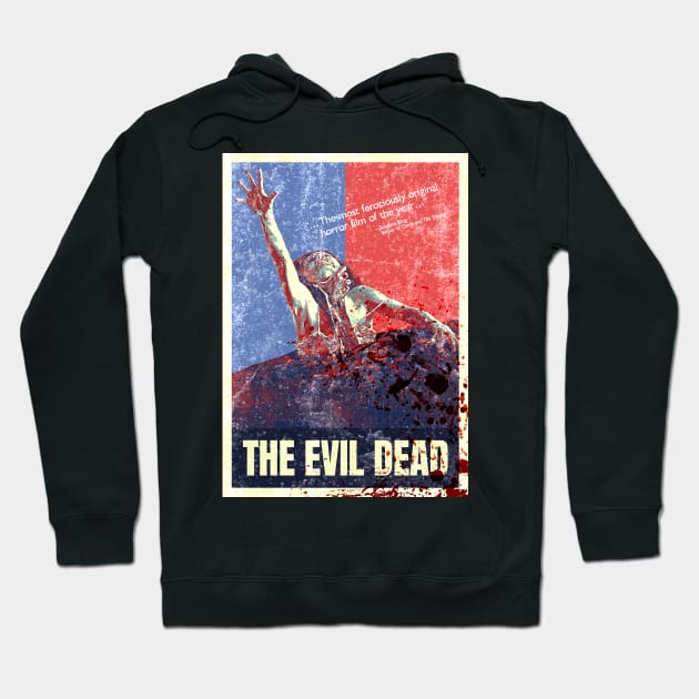 The Evil Dead Vintage Style Poster Hoodie by DeathAnarchy